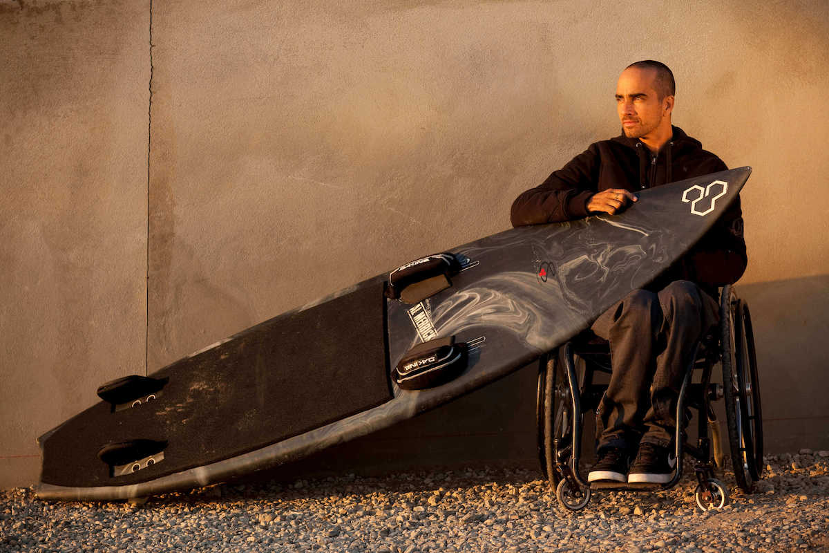 Jesse Billauer, founder of 'Life Rolls On', photographed in Malibu, 11/6/09 by Robert Gallagher.