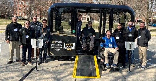 BraunAbility and Purdue win USDOT challenge