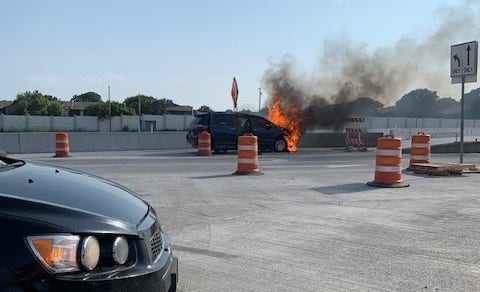 Toyota Sienna Wheelchair Van fire