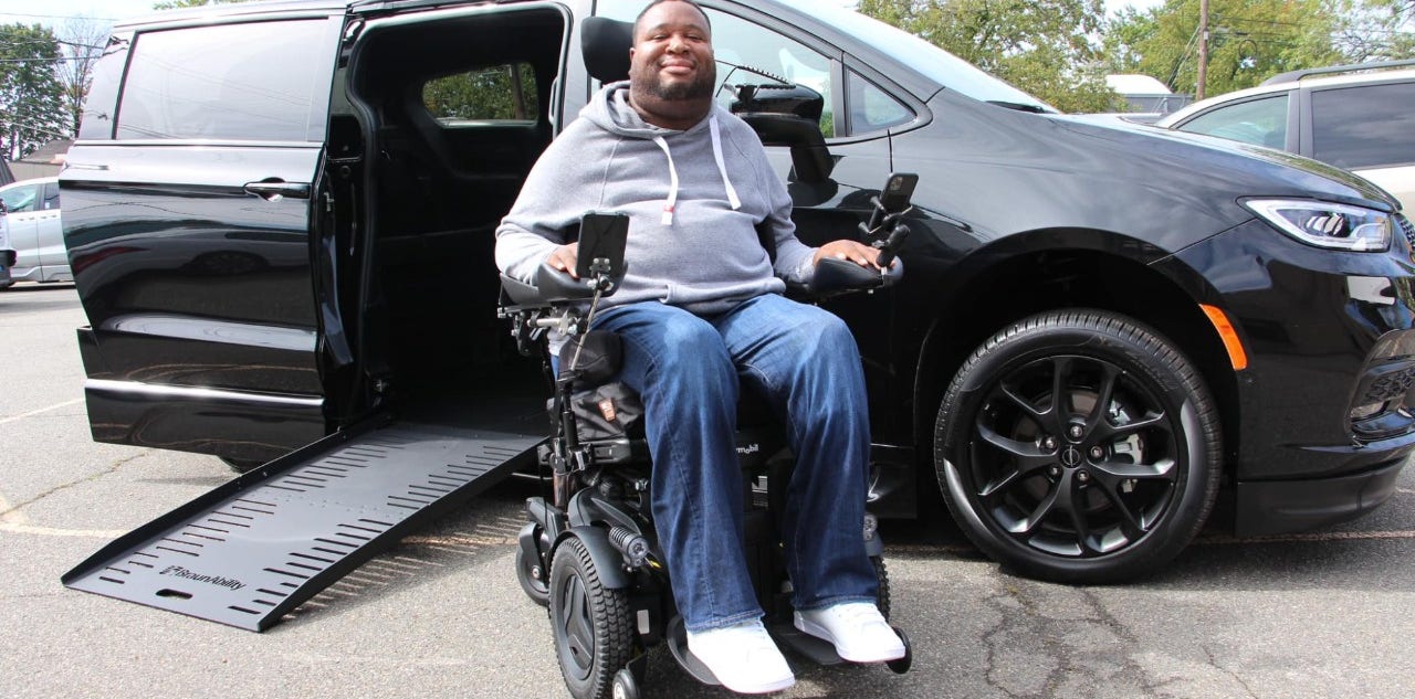 paralyzed athlete wheelchair van